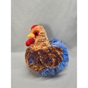 HENRIETTA the Plush blue Chicken Hen Stuffed Animal - Douglas Cuddle Toys Farm